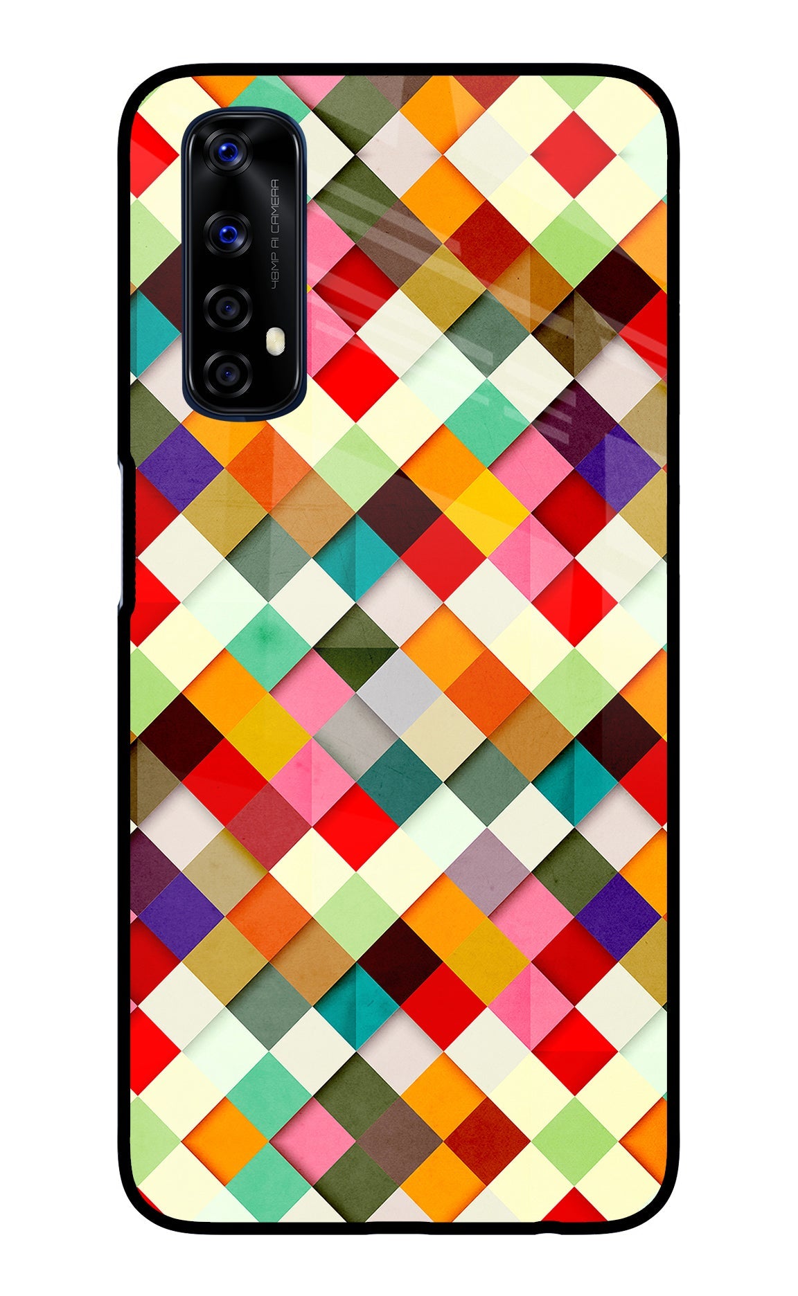 Geometric Abstract Colorful Realme 7/Narzo 20 Pro Back Cover