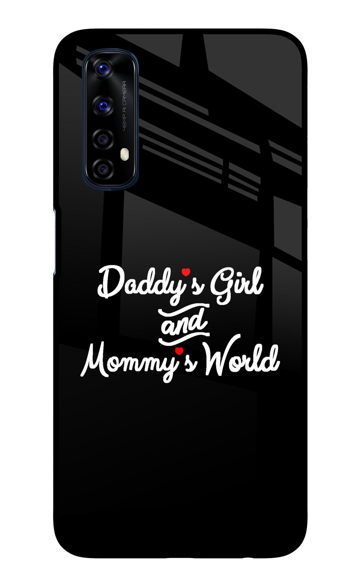 Daddy's Girl and Mommy's World Realme 7/Narzo 20 Pro Glass Case