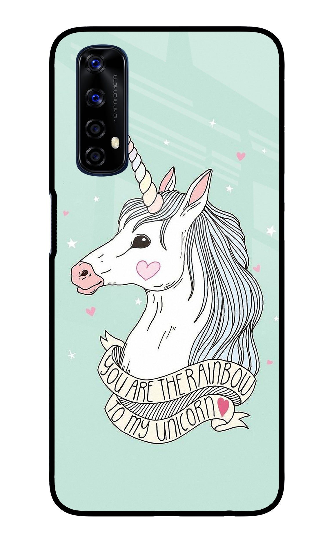 Unicorn Wallpaper Realme 7/Narzo 20 Pro Glass Case