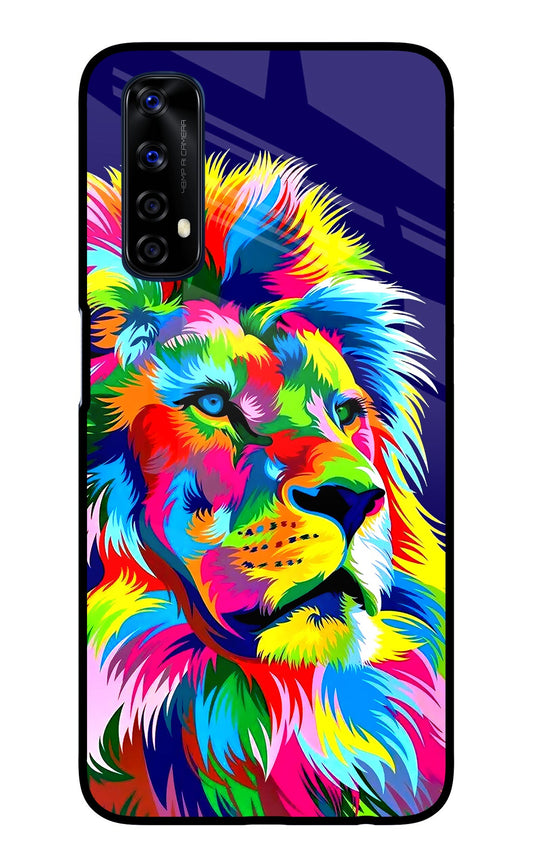 Vector Art Lion Realme 7/Narzo 20 Pro Glass Case