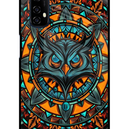 Angry Owl Art Realme 7/Narzo 20 Pro Glass Case Back Cover by Casekaro