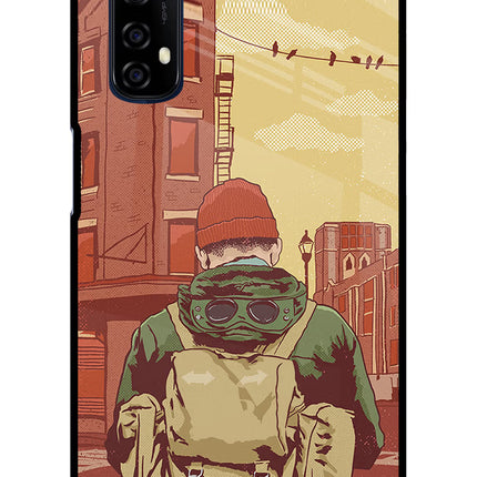 Adventurous Realme 7/Narzo 20 Pro Glass Case Back Cover by Casekaro