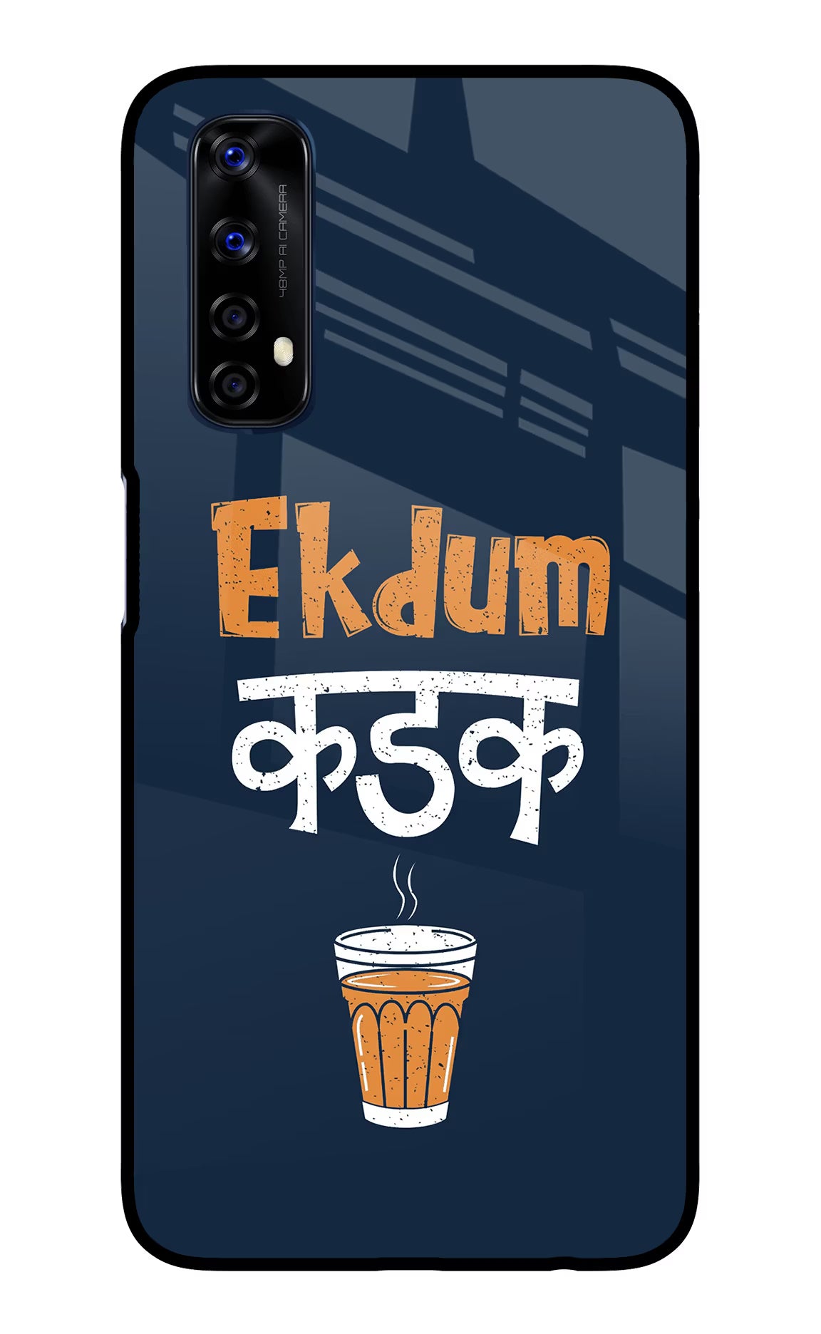 Ekdum Kadak Chai Realme 7/Narzo 20 Pro Glass Case Back Cover by Casekaro