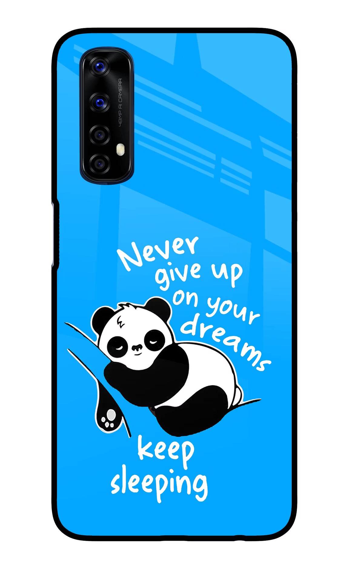 Keep Sleeping Realme 7/Narzo 20 Pro Glass Case Back Cover by Casekaro