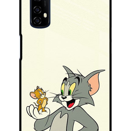 Tom & Jerry Realme 7/Narzo 20 Pro Glass Case Back Cover by Casekaro