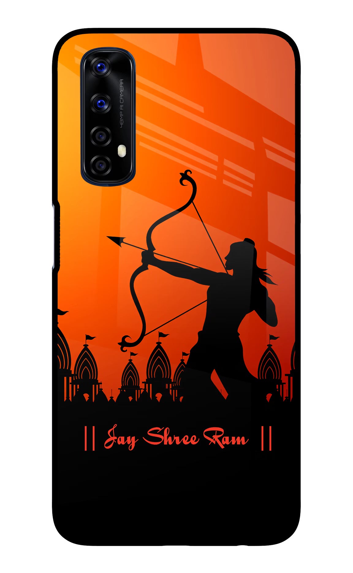 Lord Ram - 4 Realme 7/Narzo 20 Pro Glass Case Back Cover by Casekaro