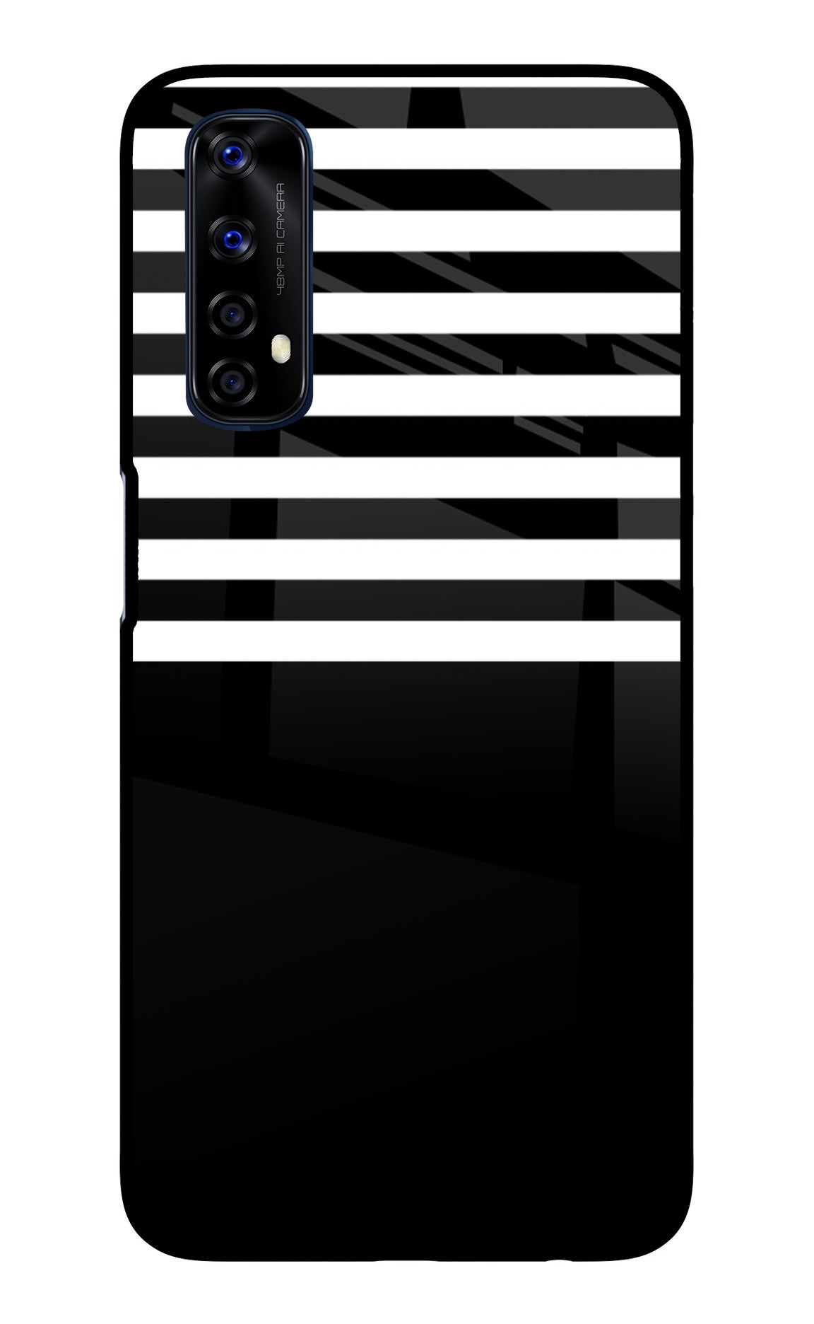 Black and White Print Realme 7/Narzo 20 Pro Back Cover