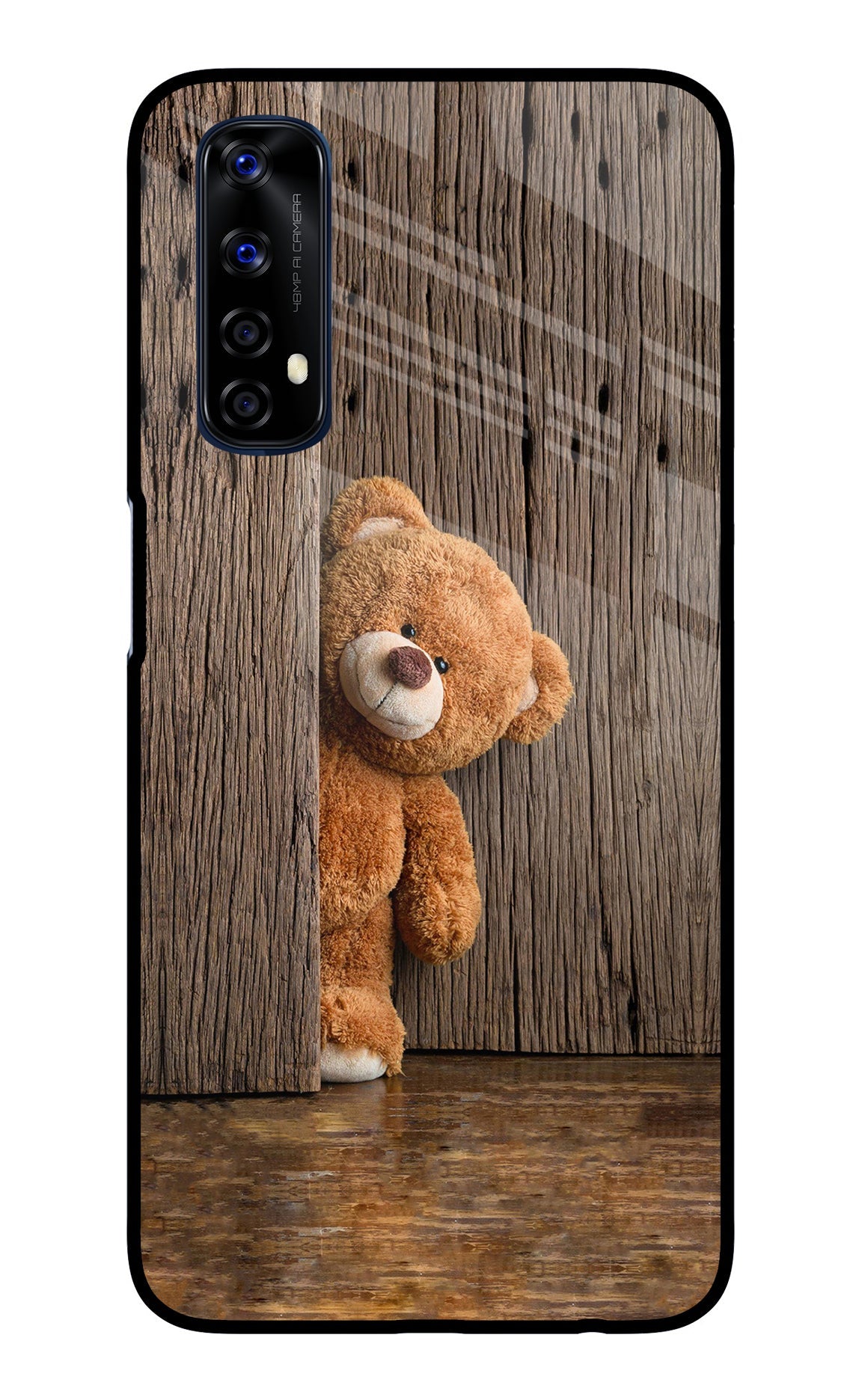 Teddy Wooden Realme 7/Narzo 20 Pro Glass Case