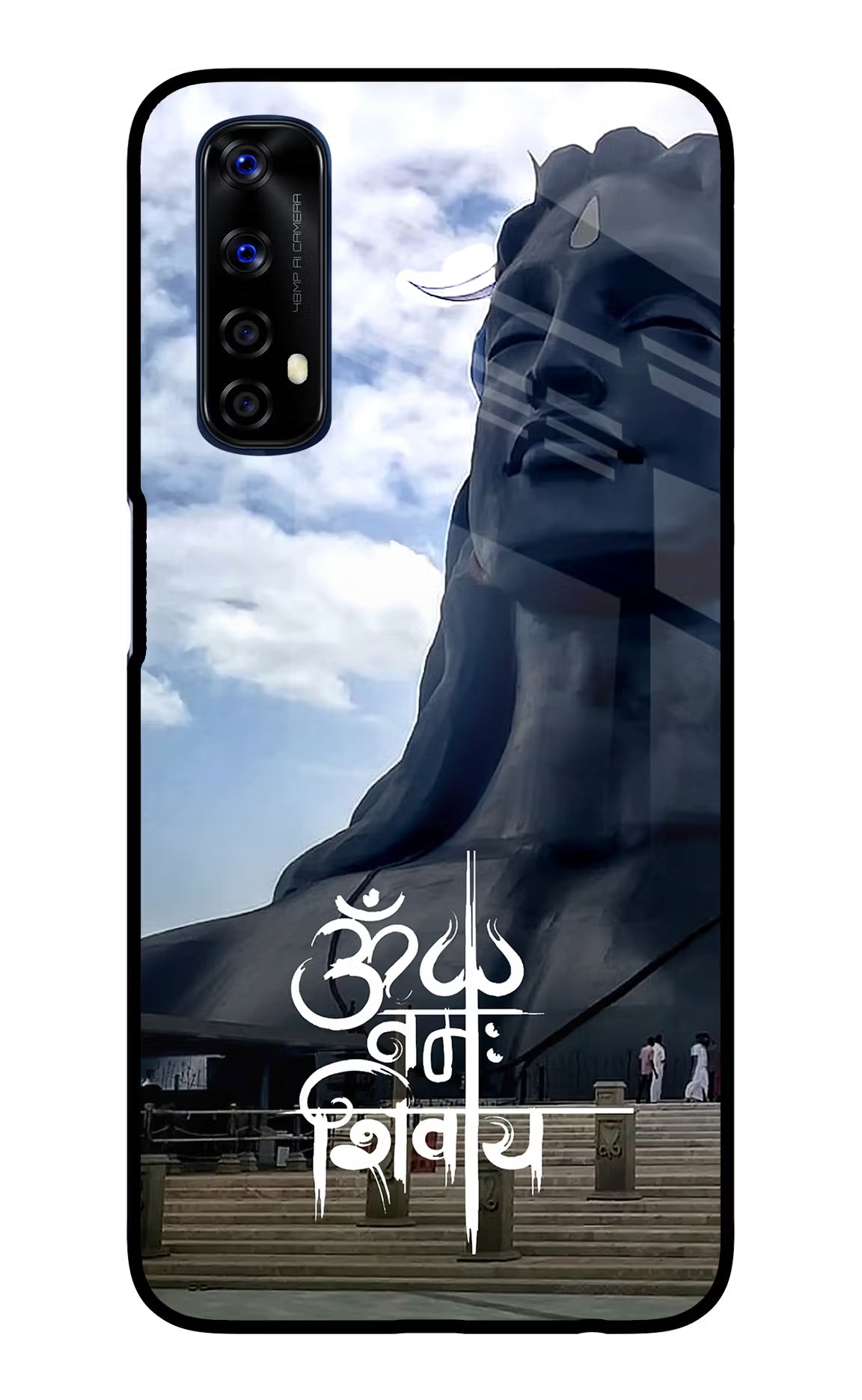 Om Namah Shivay Realme 7/Narzo 20 Pro Glass Case Back Cover by Casekaro