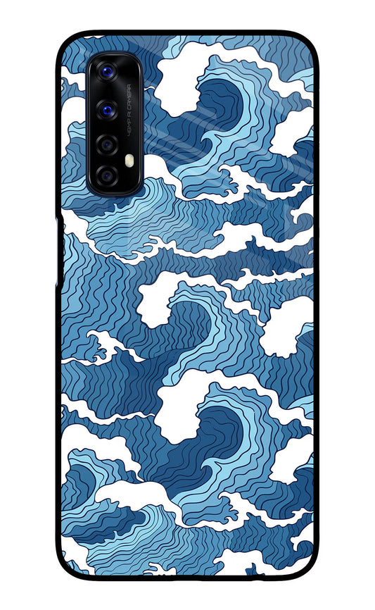 Blue Waves Realme 7/Narzo 20 Pro Glass Case