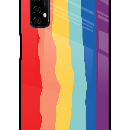 Rainbow Realme 7/Narzo 20 Pro Glass Case Back Cover by Casekaro