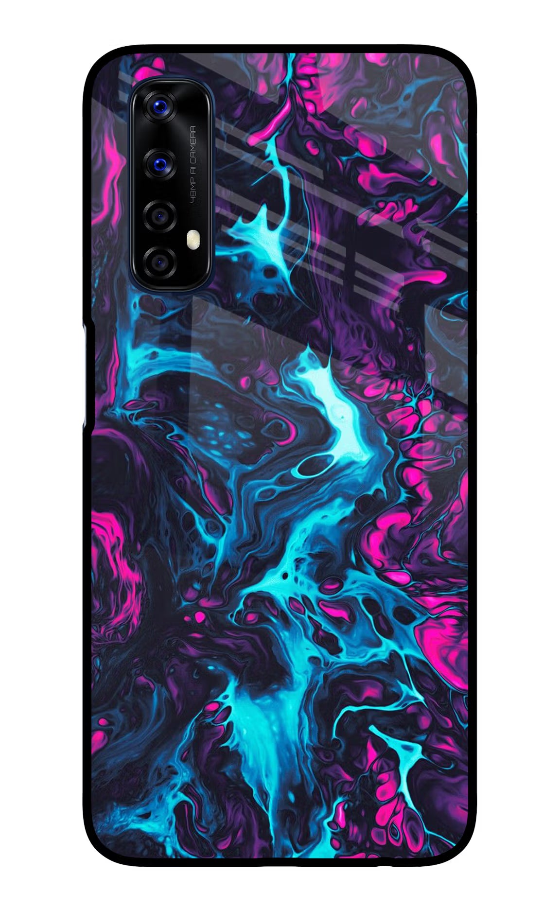 Abstract Realme 7/Narzo 20 Pro Glass Case Back Cover by Casekaro