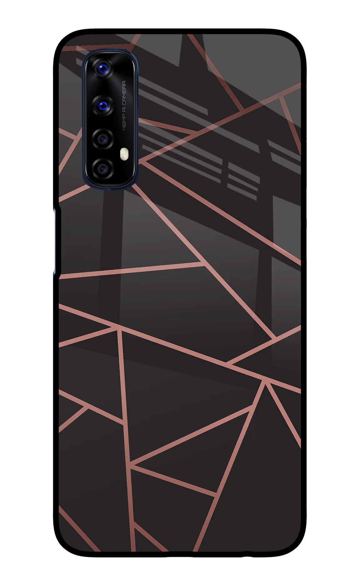 Geometric Pattern Realme 7/Narzo 20 Pro Glass Case Back Cover by Casekaro