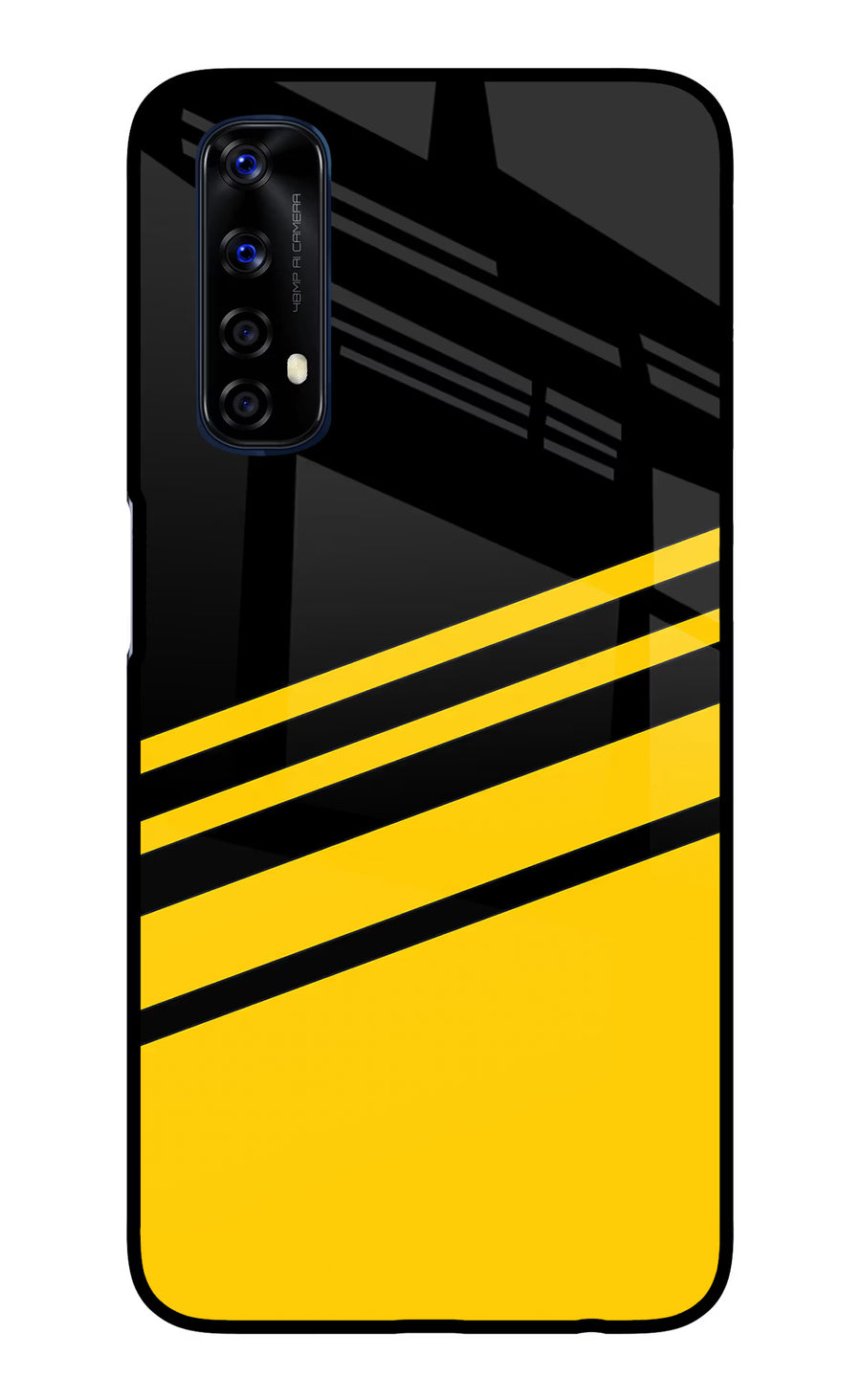 Yellow Shades Realme 7/Narzo 20 Pro Back Cover, Glass case