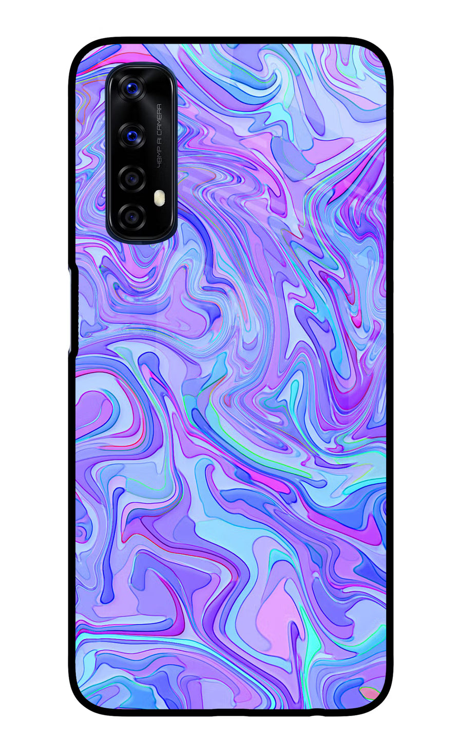 Glitter Realme 7/Narzo 20 Pro Back Cover, Glass case