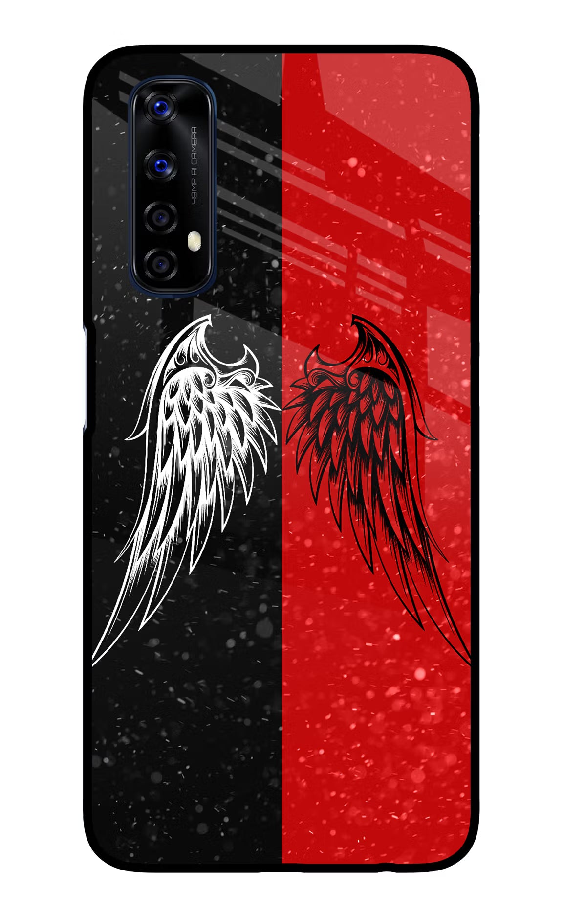 Wings Realme 7/Narzo 20 Pro Glass Case Back Cover by Casekaro