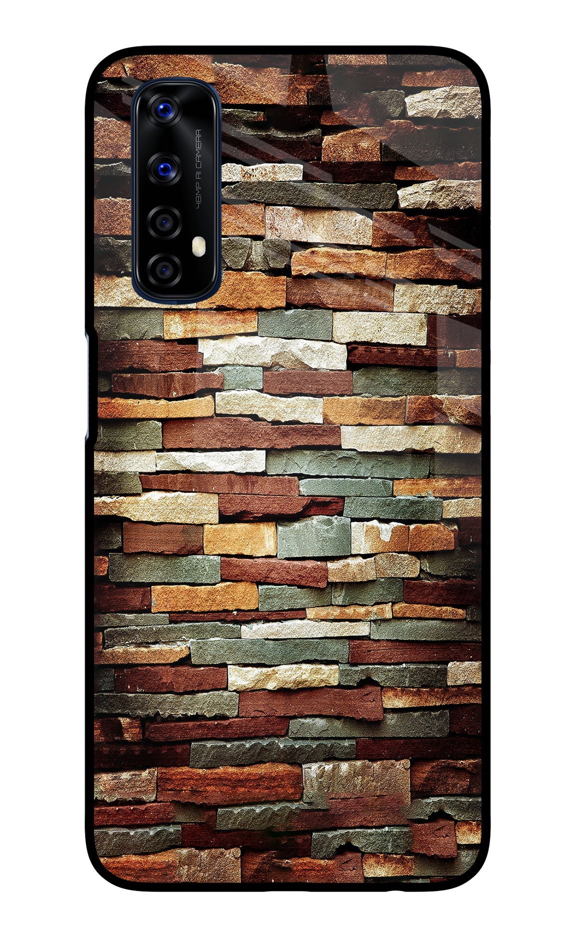 Bricks Pattern Realme 7/Narzo 20 Pro Glass Case