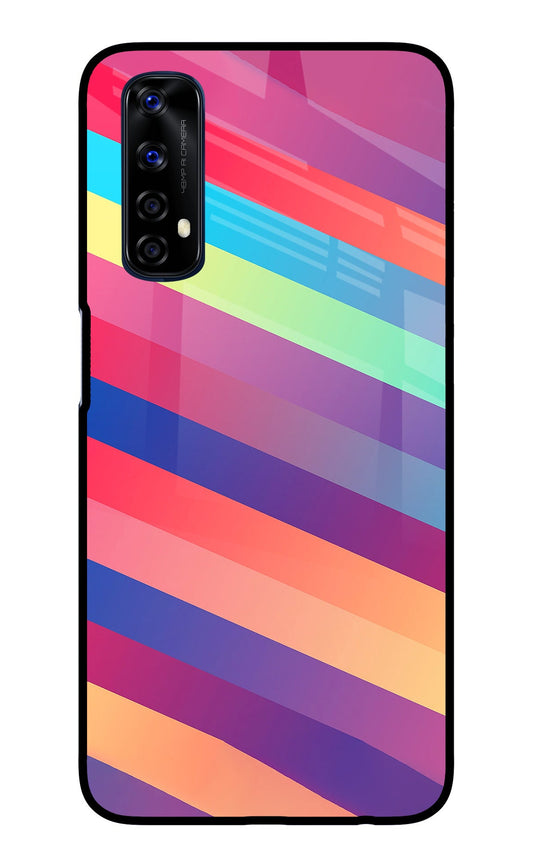 Stripes color Realme 7/Narzo 20 Pro Glass Case