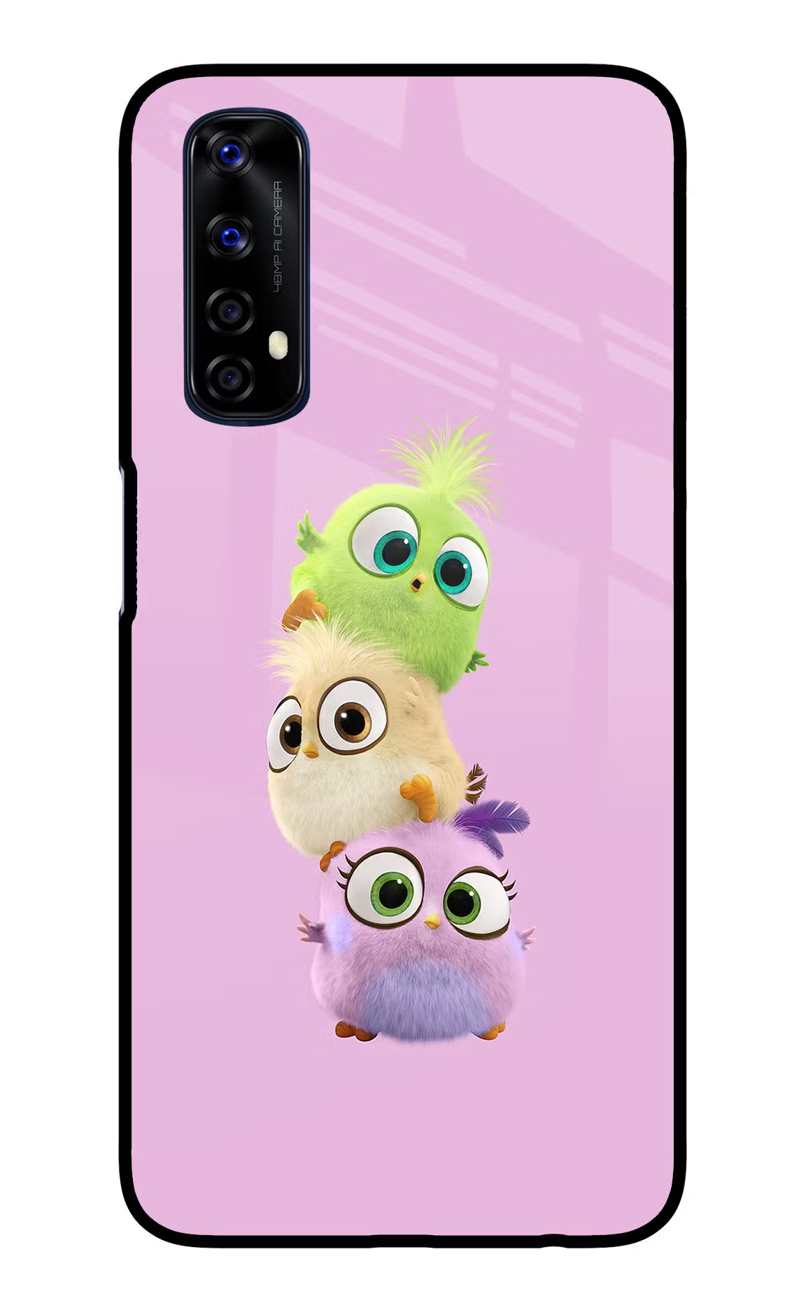 Cute Little Birds Realme 7/Narzo 20 Pro Glass Case Back Cover by Casekaro