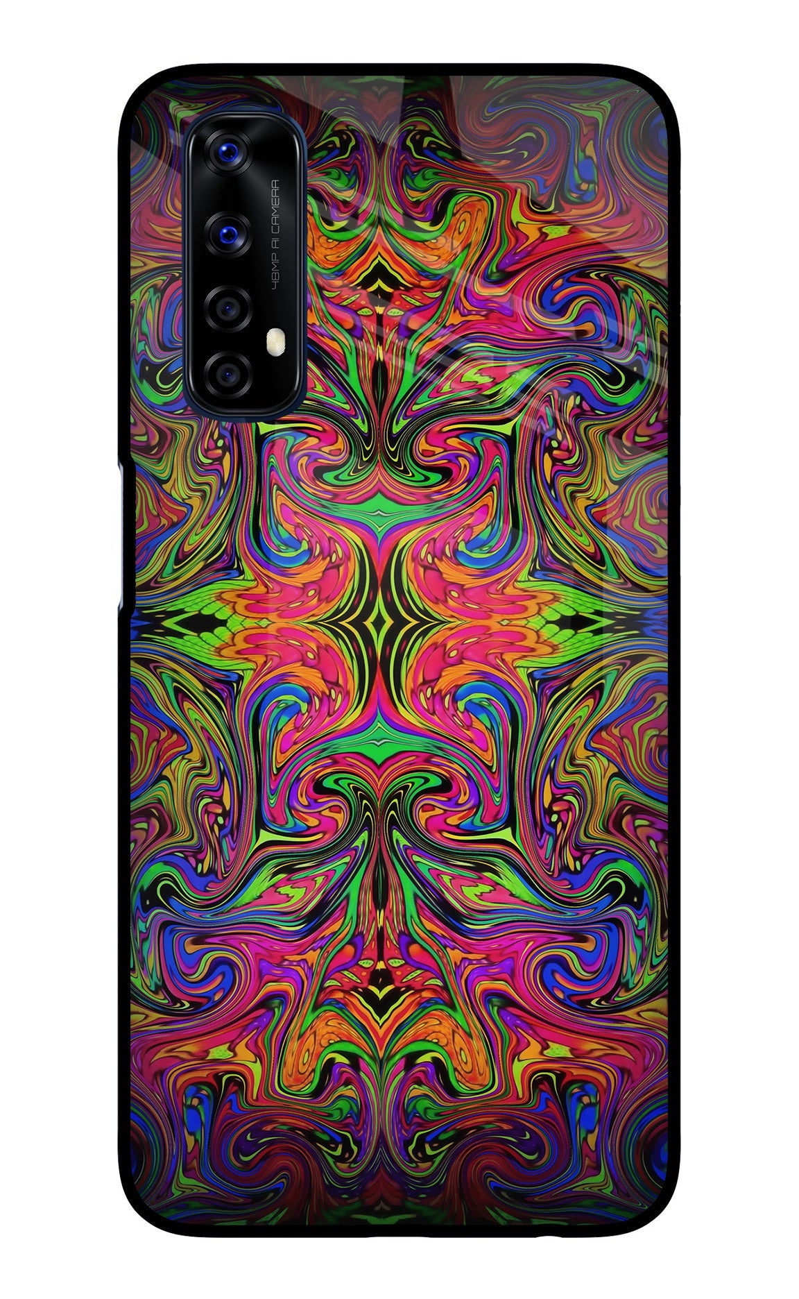 Psychedelic Art Realme 7/Narzo 20 Pro Glass Case