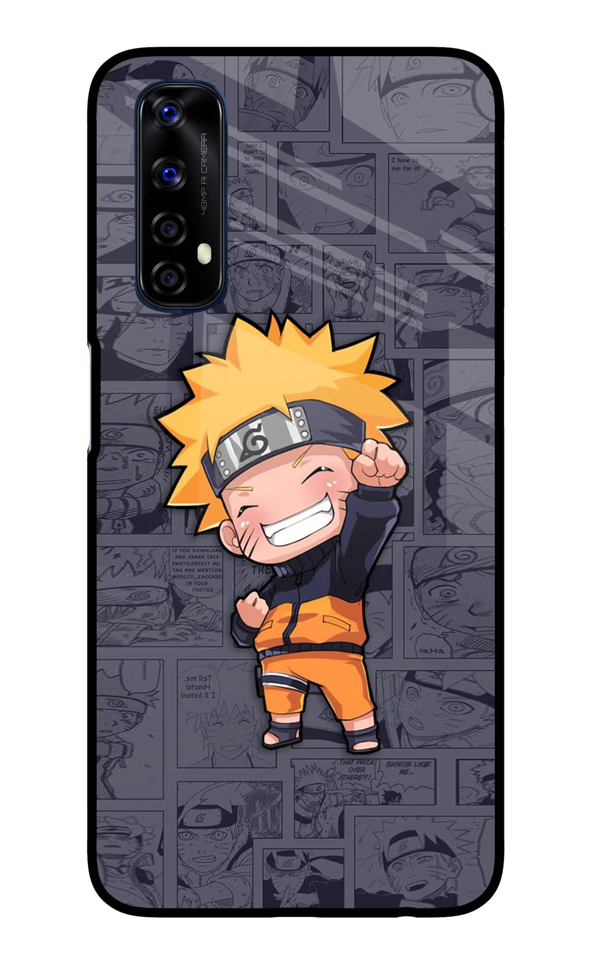 Chota Naruto Realme 7/Narzo 20 Pro Glass Case Back Cover by Casekaro