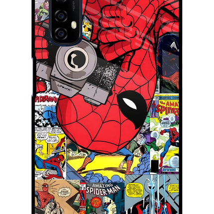 Spider Man Realme 7/Narzo 20 Pro Glass Case Back Cover by Casekaro