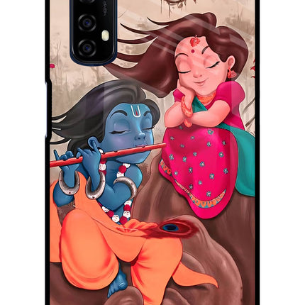 Radhe Krishna Realme 7/Narzo 20 Pro Glass Case