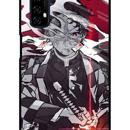 Demon Slayer Realme 7/Narzo 20 Pro Glass Case Back Cover by Casekaro