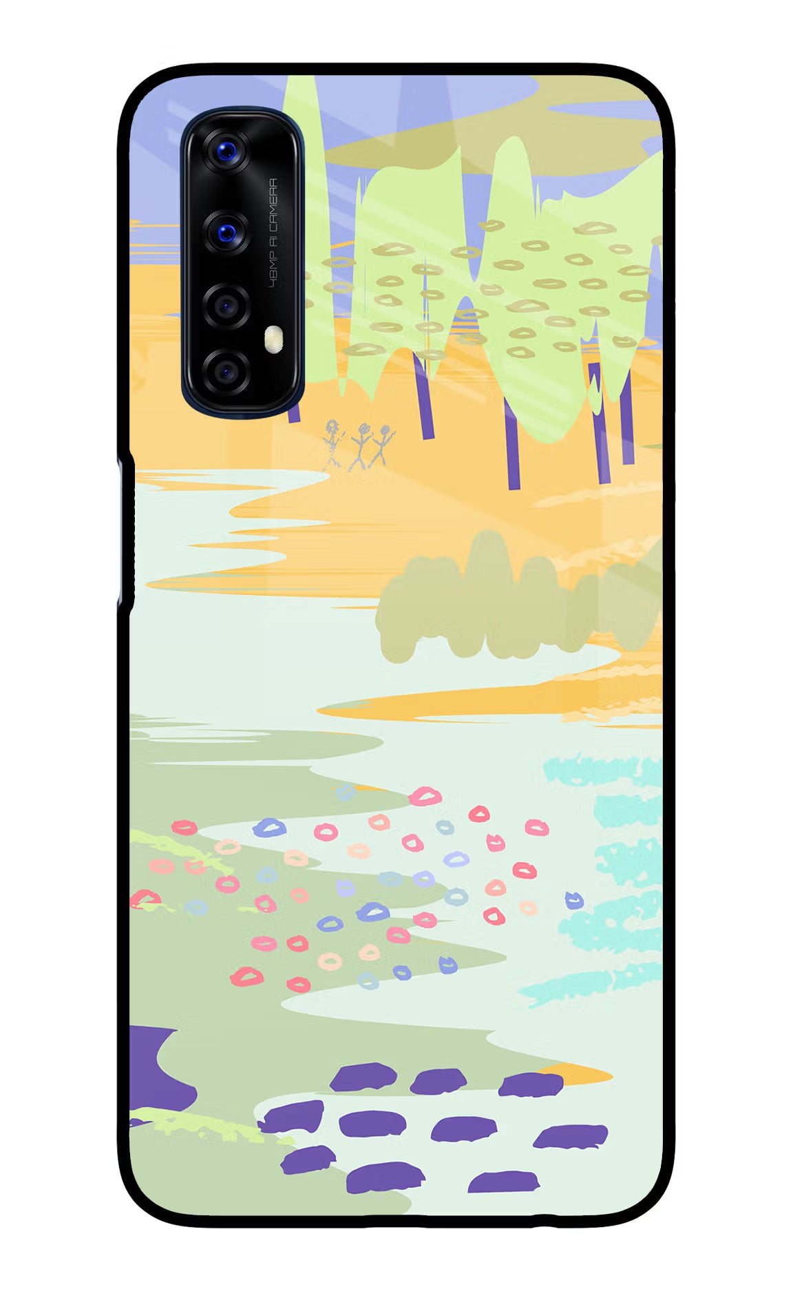 Scenery Realme 7/Narzo 20 Pro Glass Case Back Cover by Casekaro