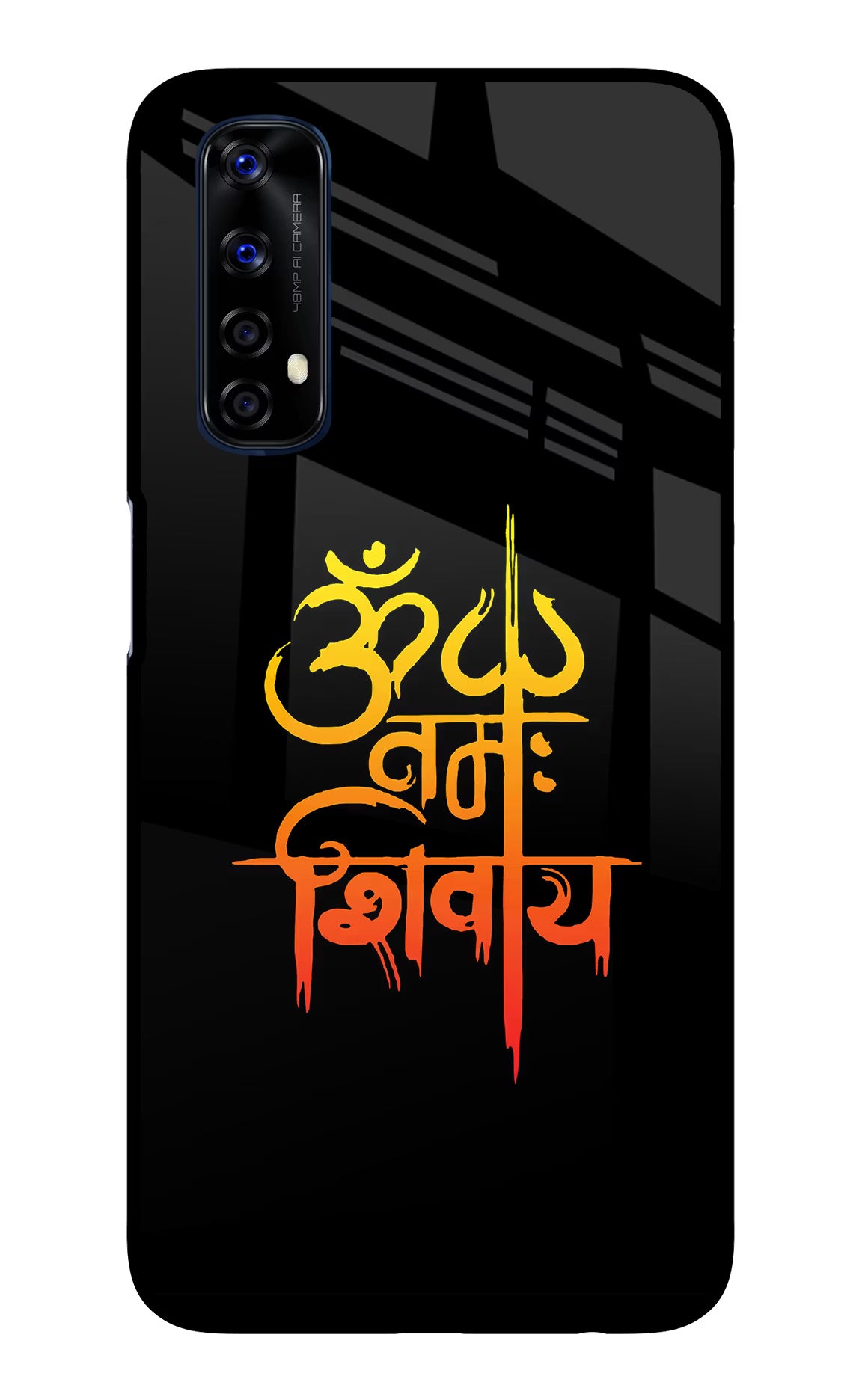Om Namah Shivay Realme 7/Narzo 20 Pro Glass Case Back Cover by Casekaro