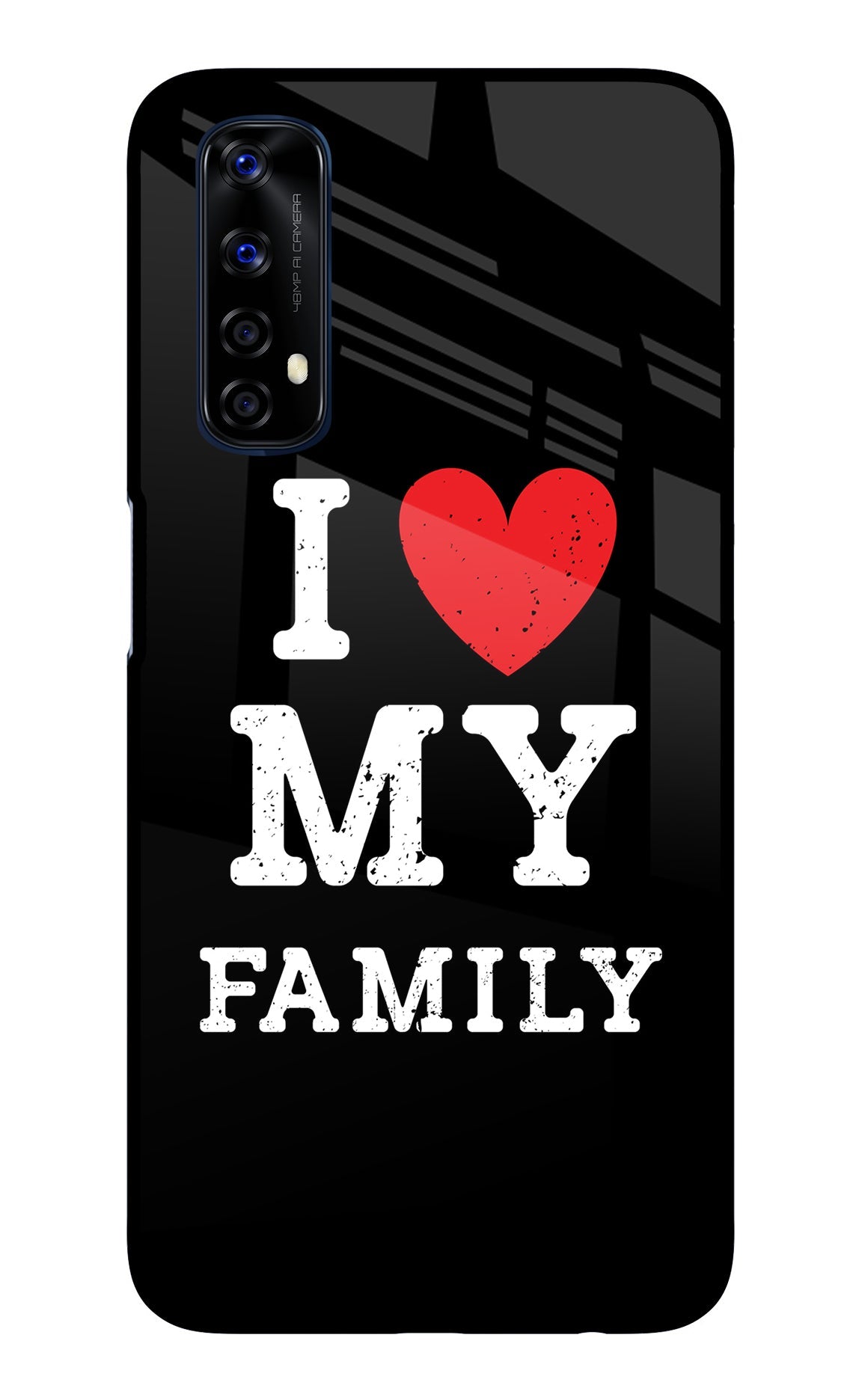 I Love My Family Realme 7/Narzo 20 Pro Glass Case