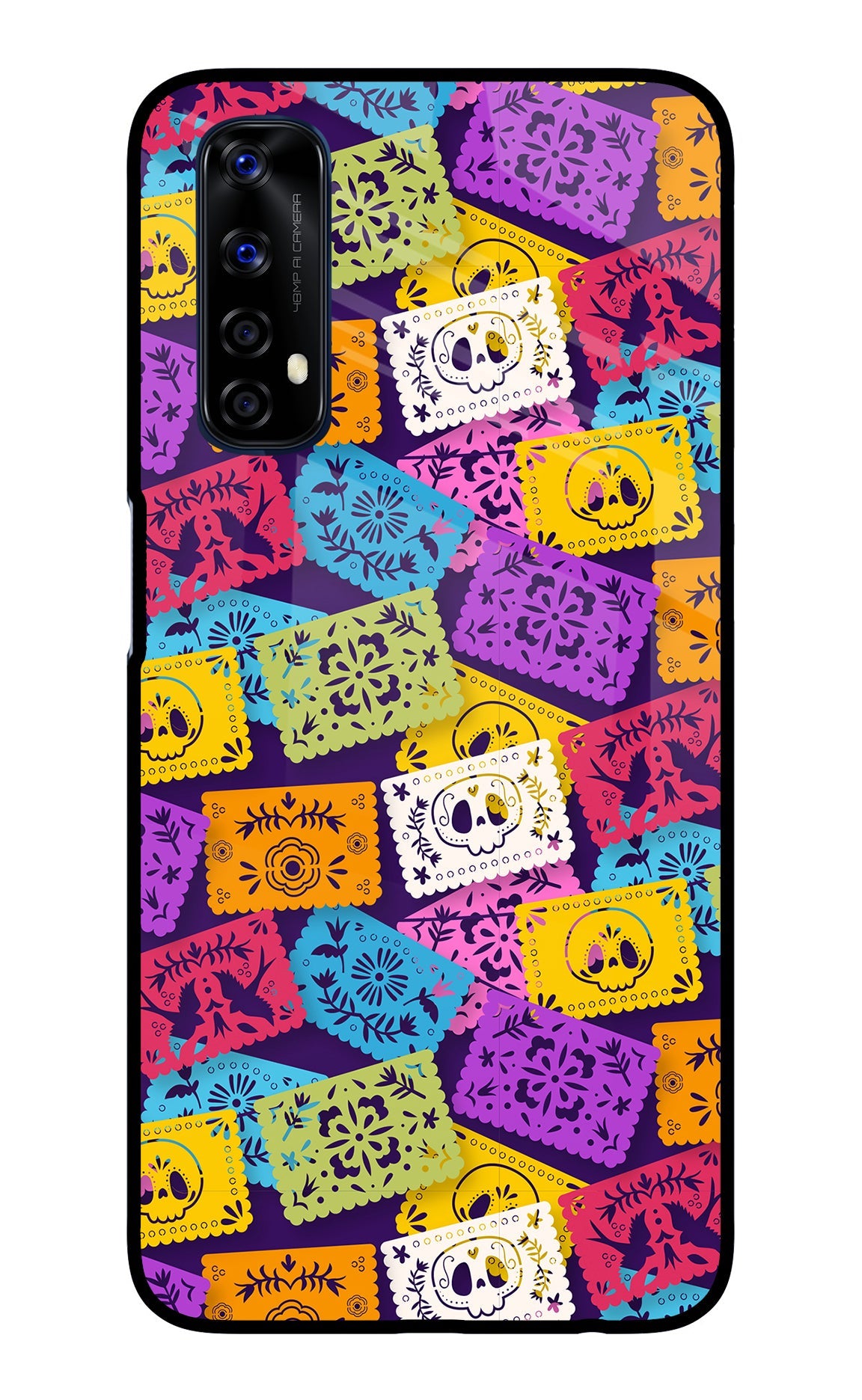 Mexican Pattern Realme 7/Narzo 20 Pro Glass Case