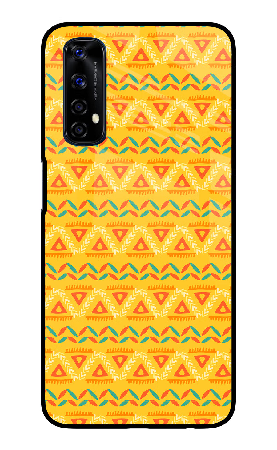 Tribal Pattern Realme 7/Narzo 20 Pro Back Cover, Glass case