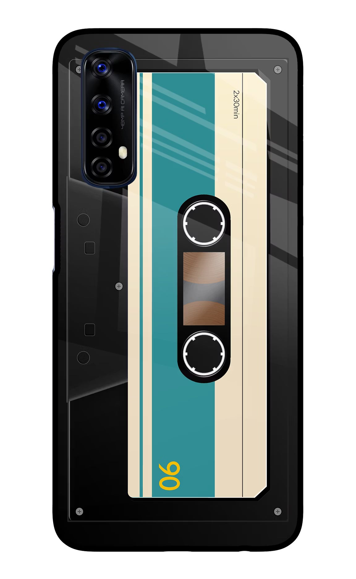 Cassette Realme 7/Narzo 20 Pro Glass Case Back Cover by Casekaro
