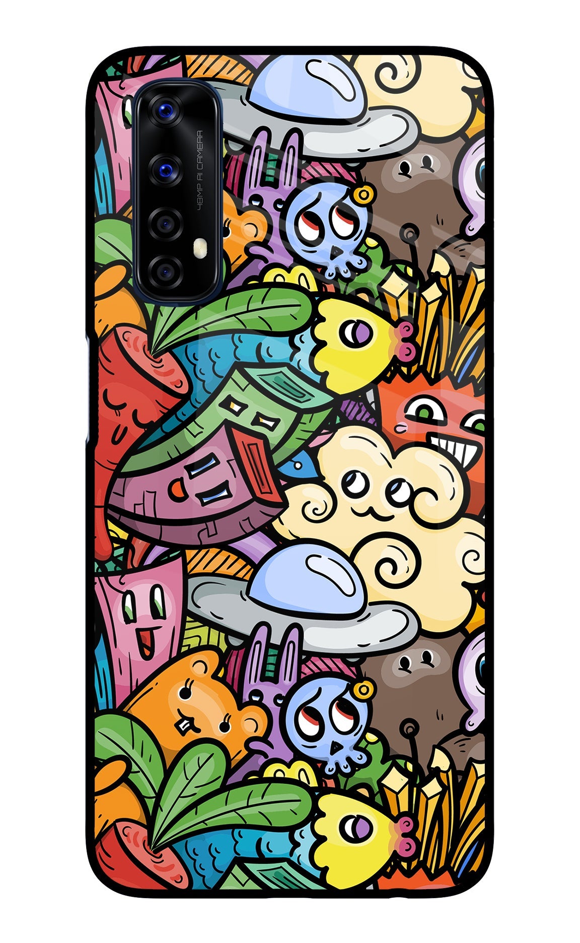 Veggie Doodle Realme 7/Narzo 20 Pro Back Cover