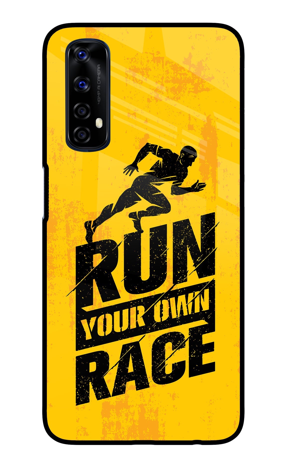 Run Your Own Race Realme 7/Narzo 20 Pro Glass Case