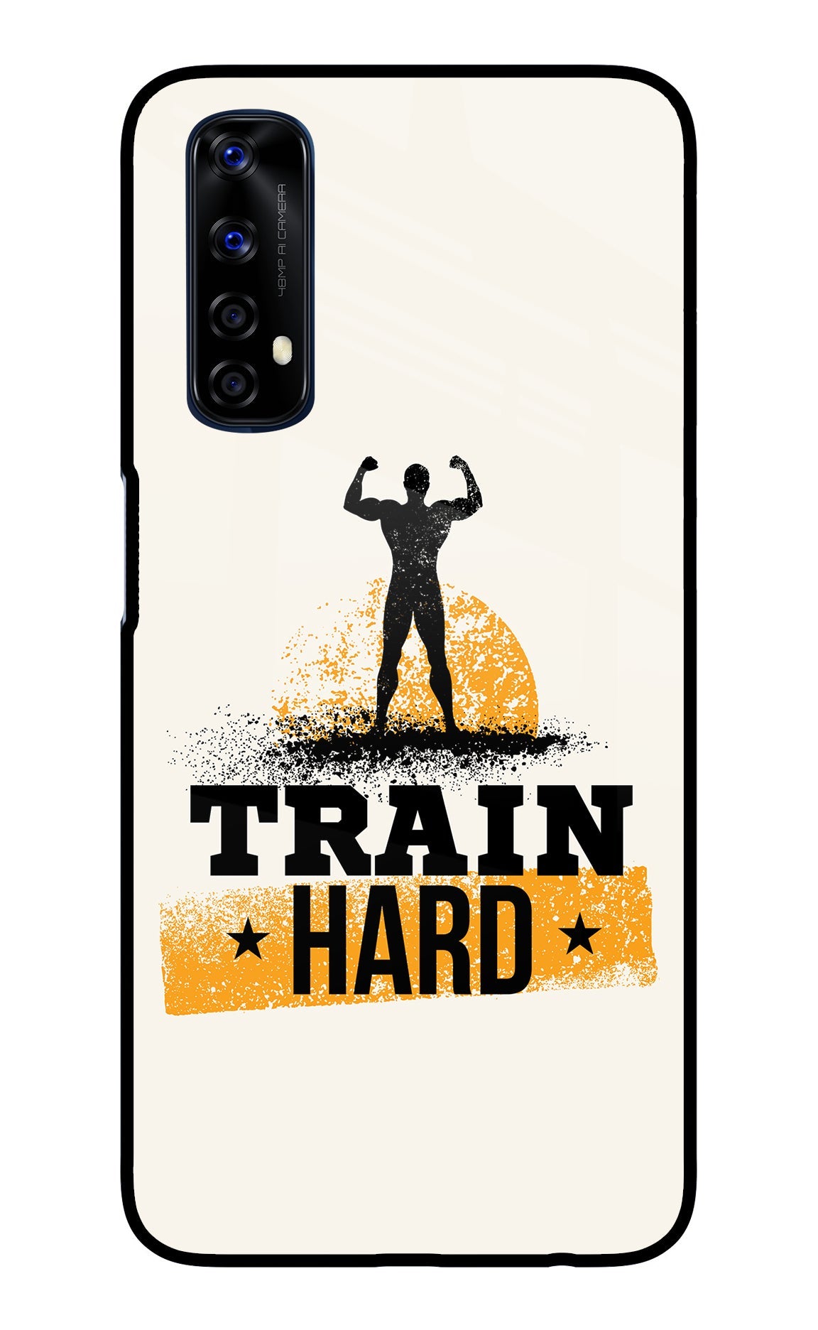 Train Hard Realme 7/Narzo 20 Pro Glass Case