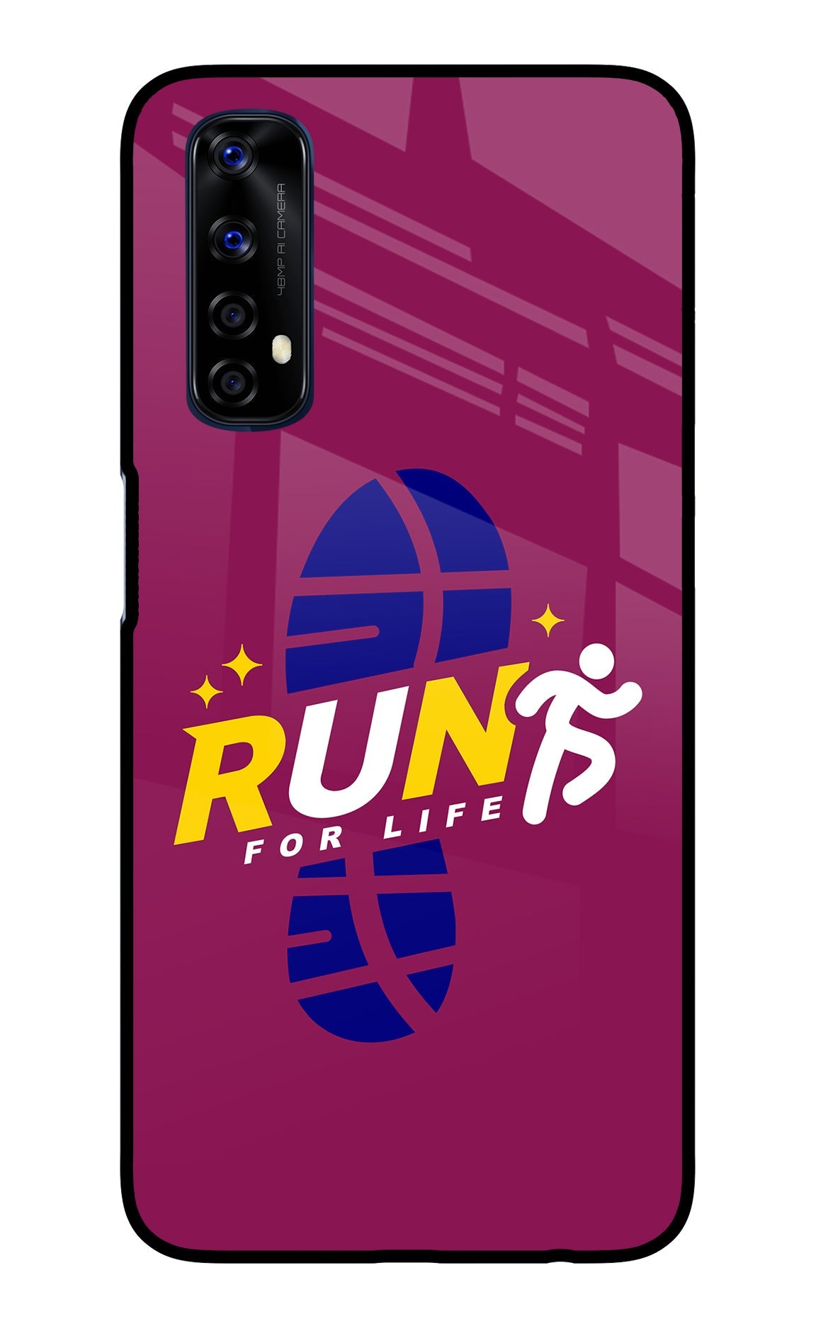 Run for Life Realme 7/Narzo 20 Pro Glass Case