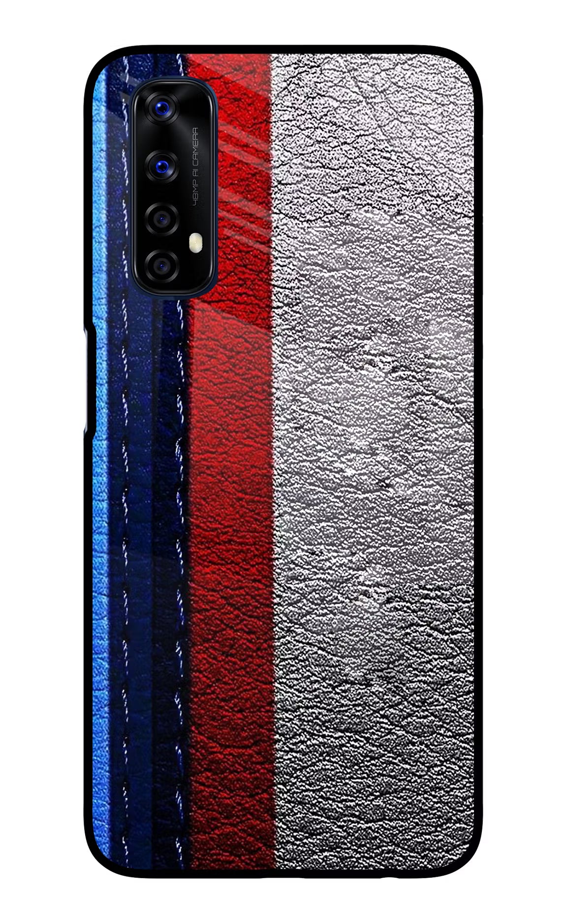 BMW Stripes Realme 7/Narzo 20 Pro Glass Case Back Cover by Casekaro