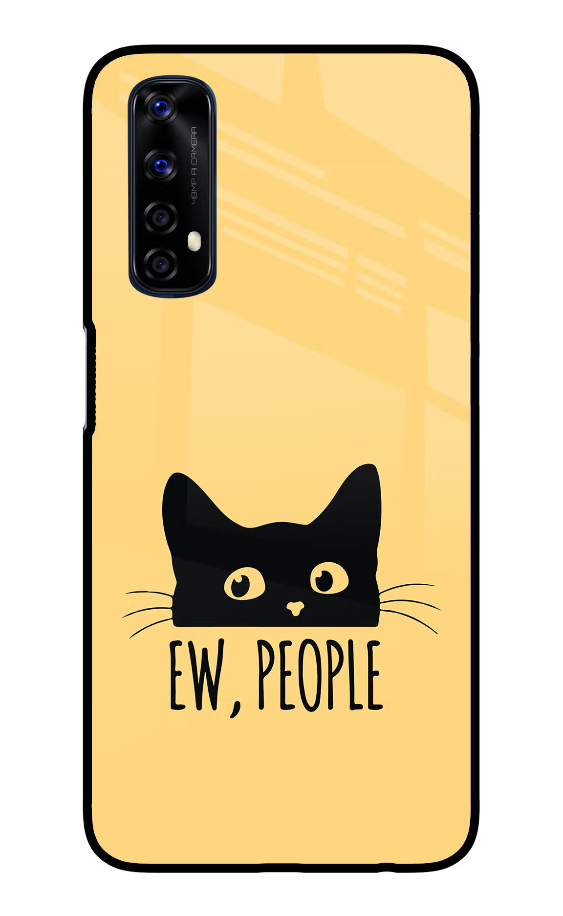 Ew People Catitude Realme 7/Narzo 20 Pro Glass Case Back Cover by Casekaro