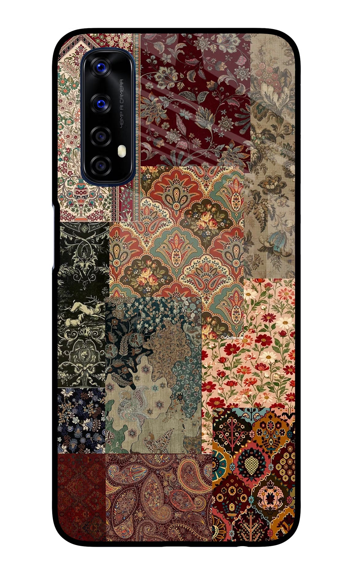 Desi Print Realme 7/Narzo 20 Pro Glass Case Back Cover by Casekaro