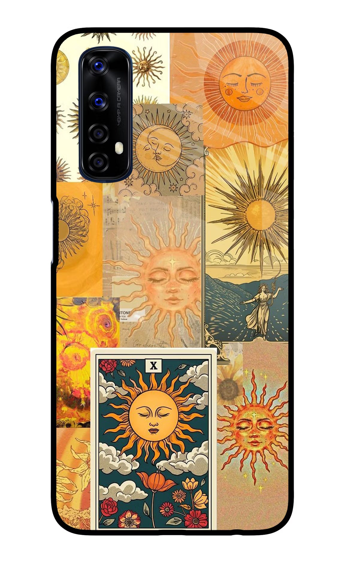 Sun Realme 7/Narzo 20 Pro Glass Case Back Cover by Casekaro