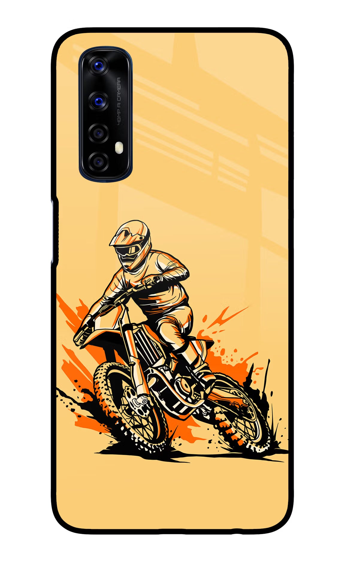 Off-Road Fury Realme 7/Narzo 20 Pro Glass Case Back Cover by Casekaro