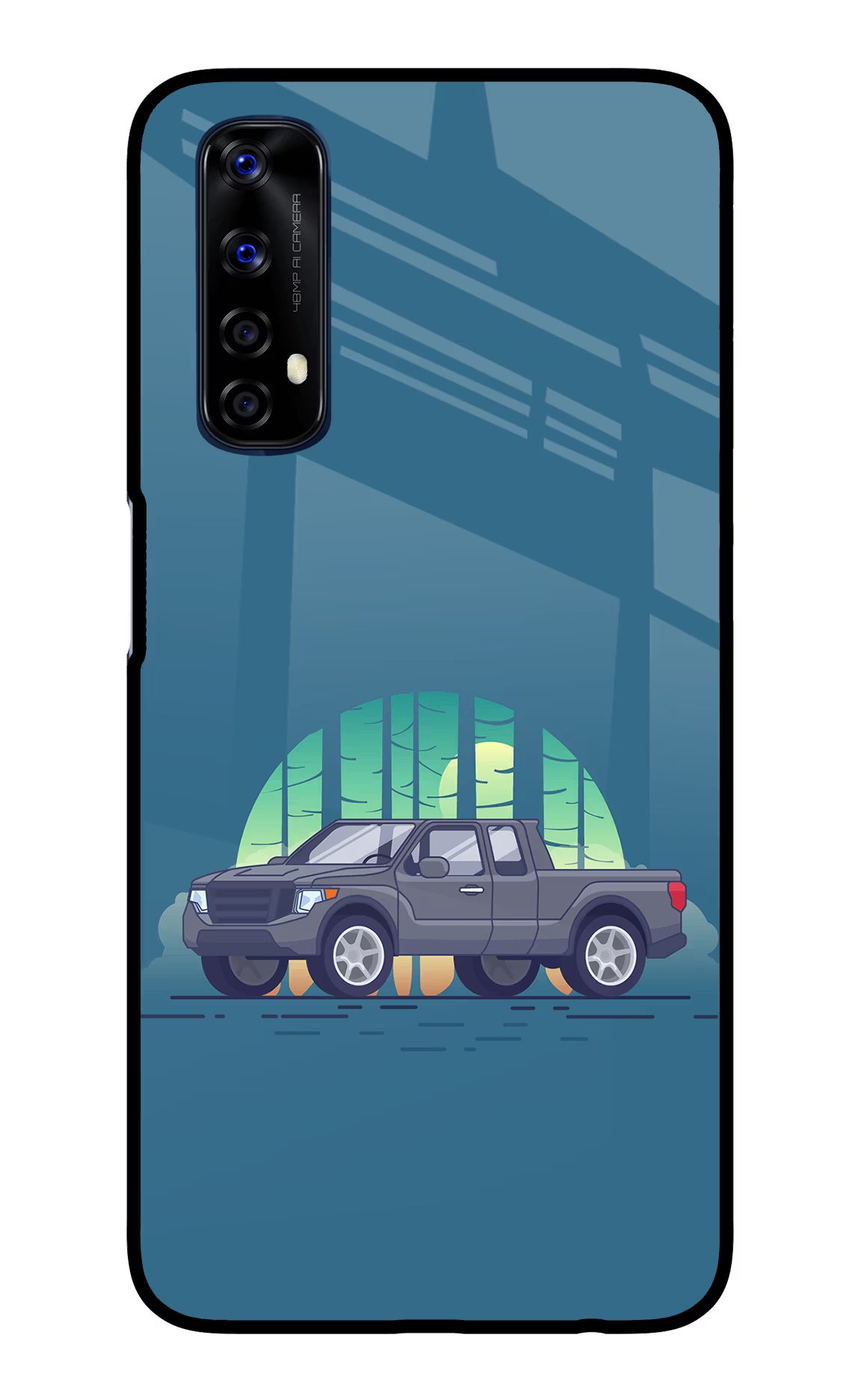 Retro Garage Vibe Realme 7/Narzo 20 Pro Glass Case