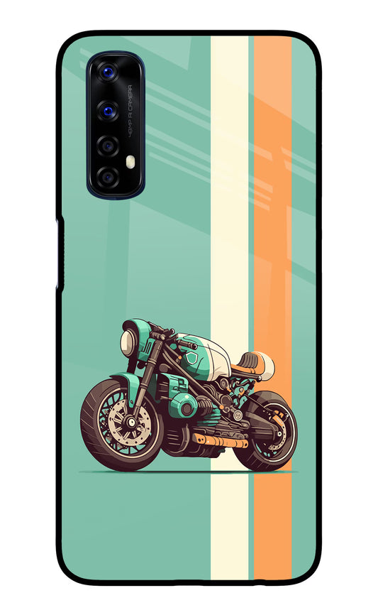 Striped Moto Drift Realme 7/Narzo 20 Pro Glass Case