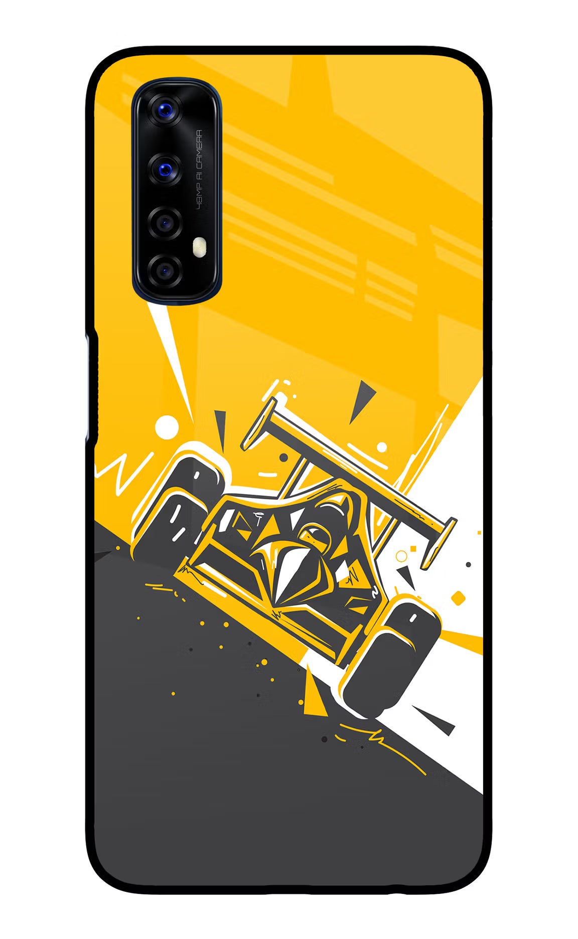 Track King Realme 7/Narzo 20 Pro Glass Case Back Cover by Casekaro