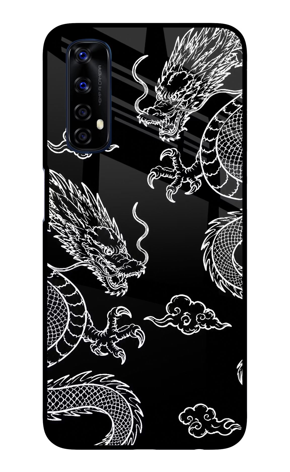 Twin Dragons Realme 7/Narzo 20 Pro Glass Case Back Cover by Casekaro