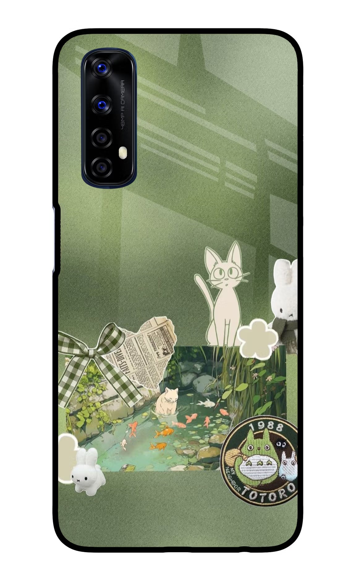 Aesthetic anime Realme 7/Narzo 20 Pro Glass Case Back Cover by Casekaro
