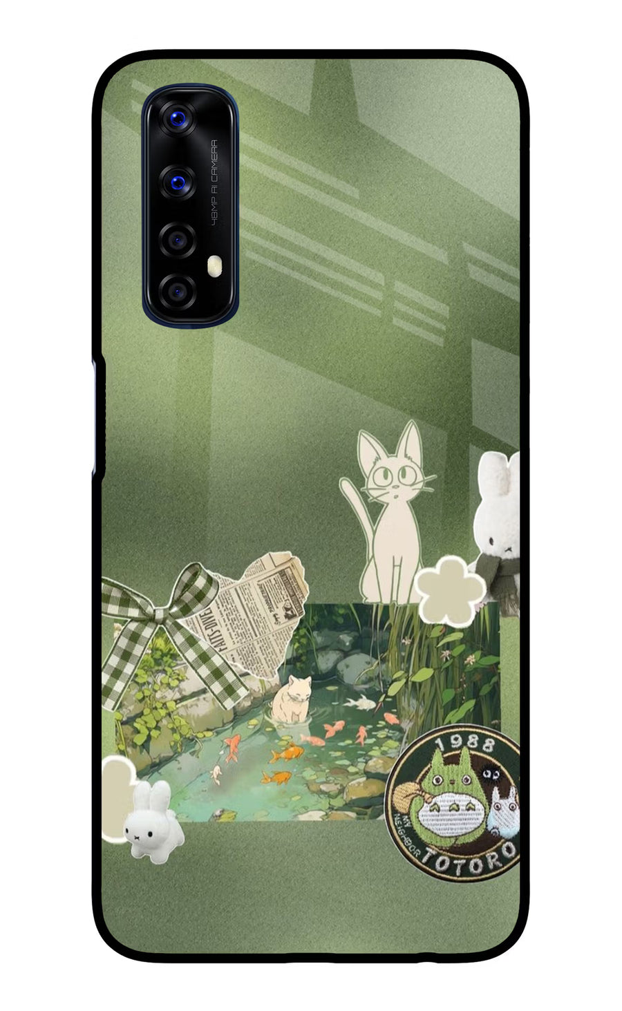 Aesthetic anime Realme 7/Narzo 20 Pro Back Cover, Glass case