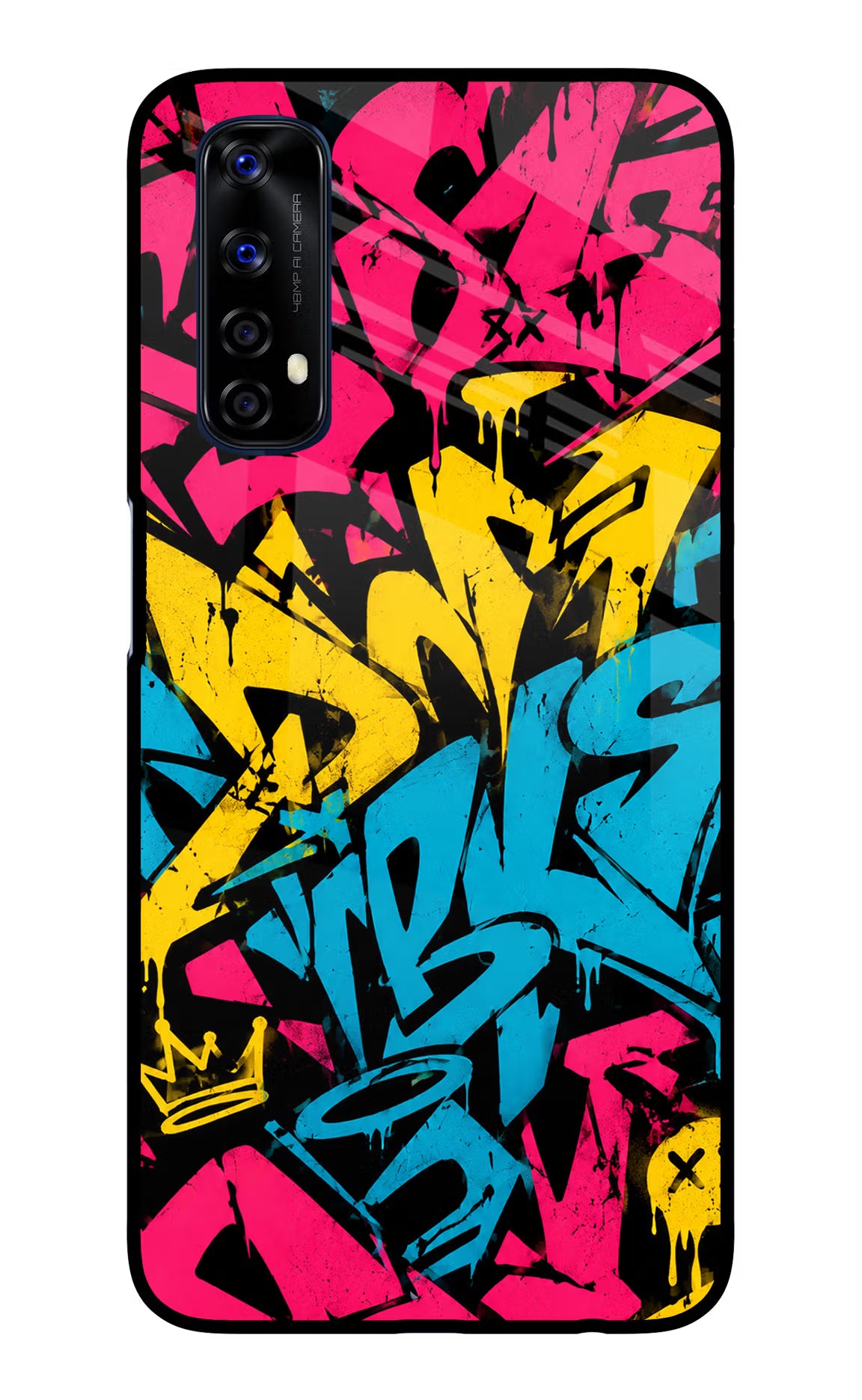 Graffiti Vibe Realme 7/Narzo 20 Pro Glass Case